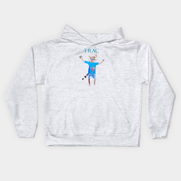 Titans Mascot T-Rac Design Kids Hoodie by Kids’ Drawings 